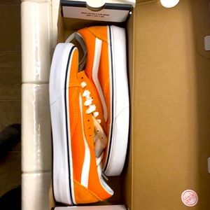 Orange vans.Brand new